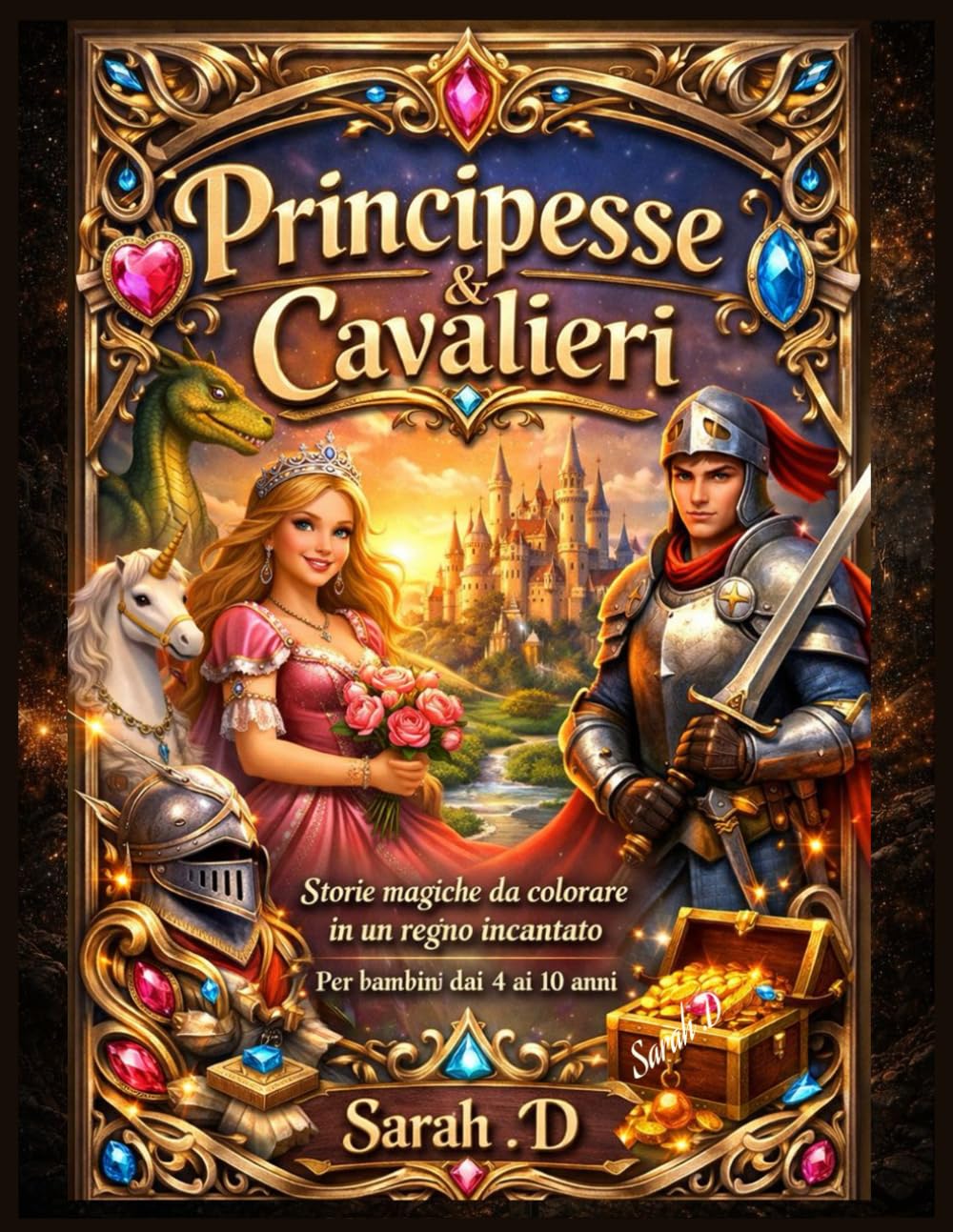 Principesse & Cavalieri: Storie magiche da colorare in un regno incantato – per bambini dai 4 ai 10 anni (Little World – Avventure per bambini)