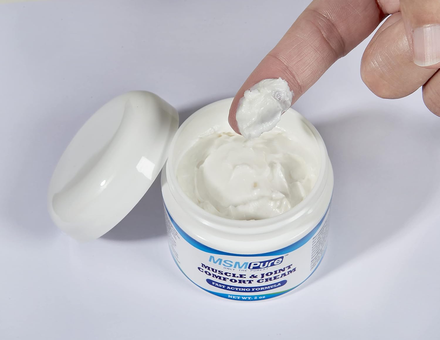 KALA HEALTH MSMPure Maximum Strength MSM Cream – 2 oz, Fast-Absorbing, Non-Staining Formula for Comfort & Flexibility – US-Made MSM