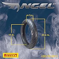 Vista 2 de Pirelli Angel ST 120/70ZR17 (58W) Neumáticos delanteros y 160/60ZR17 (69W) traseros para motocicleta – Neumático deportivo de alto rendimiento
