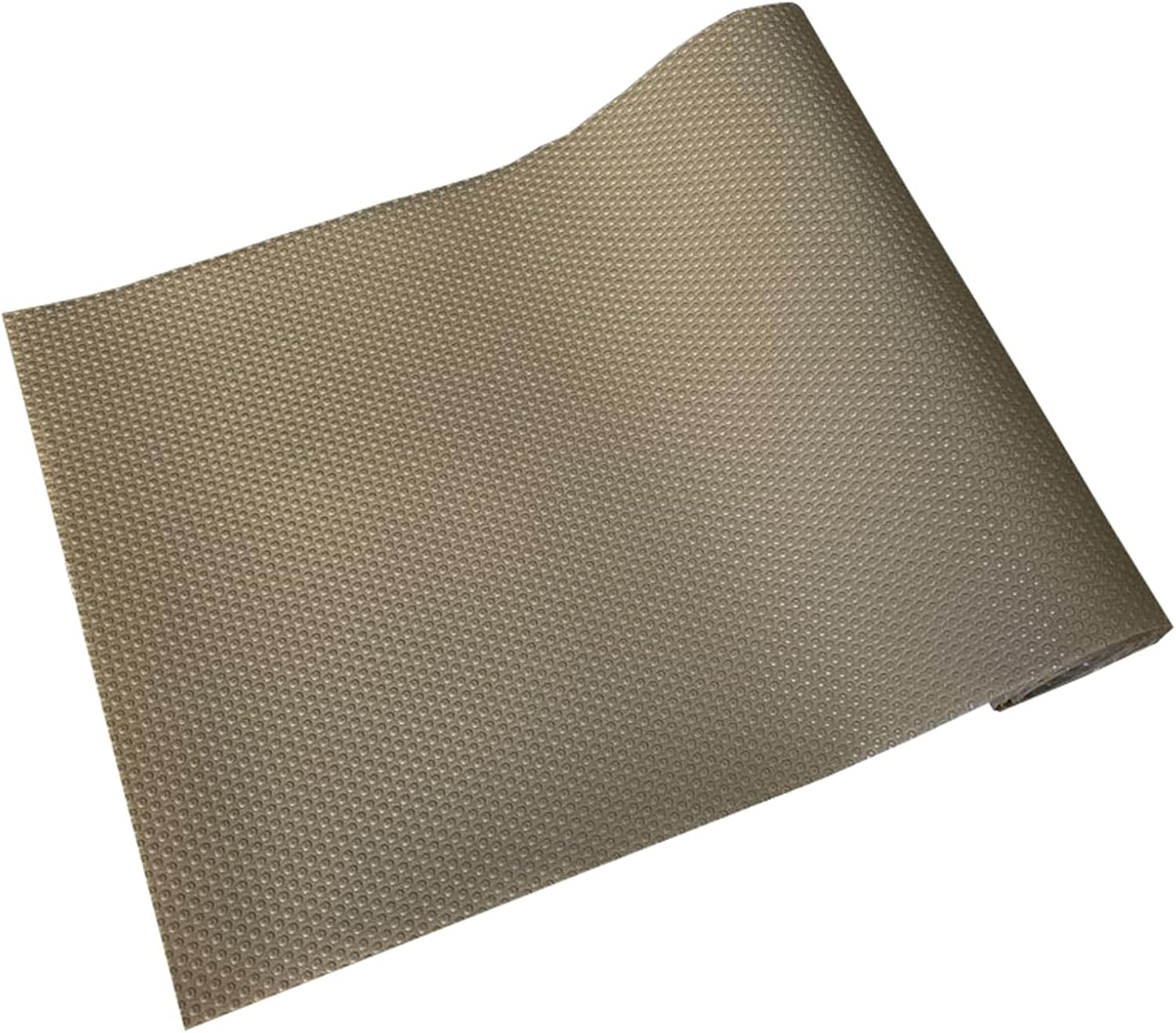 Kitchen Cabinets Shelf Liner Non-Adhesive Drawer Liner Waterproof Non-Slip Washable Cuttable Refrigerator Liners for Kitchen Shelves Desks Cupboard Khaki, 23.6 x 118.1 Inches
