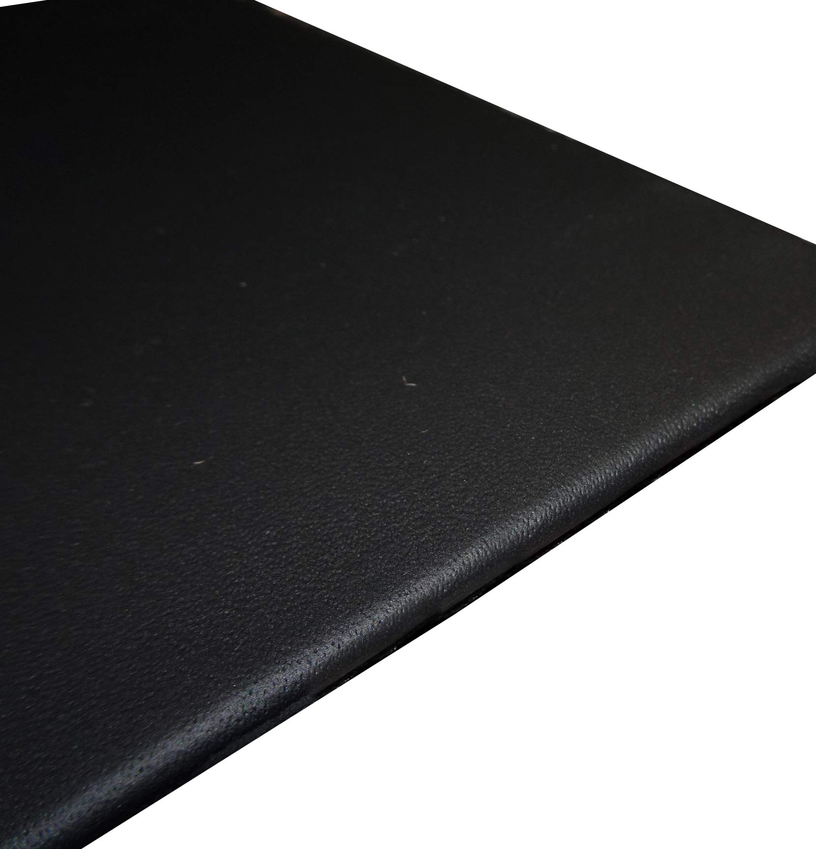 Exquisit Schreibunterlage Schreibtischunterlage echt Leder schwarz 60 x 40 cm Rindnappaleder, rutschhemmende Rückseite, abgerundete Ecken