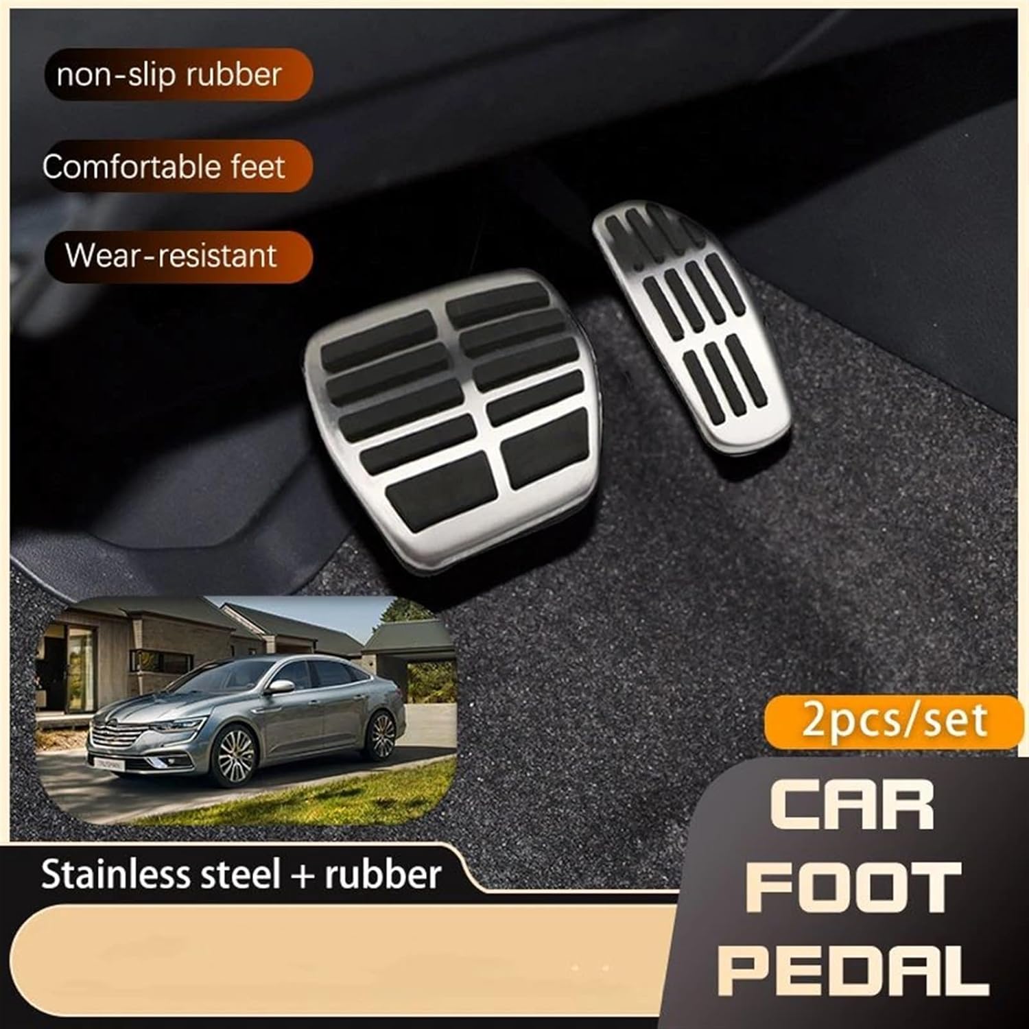 Car Brake Pedal Pad Replacement for Samsung for SM6 2015 2016 2017 2018 2019 2020 2021 2022 Car Foot Pedals Car Gas Accelerator Brake Pedal Pad Car Foot Pedal Covers (Color : D- 4 pcs)(E- 1 pcs)