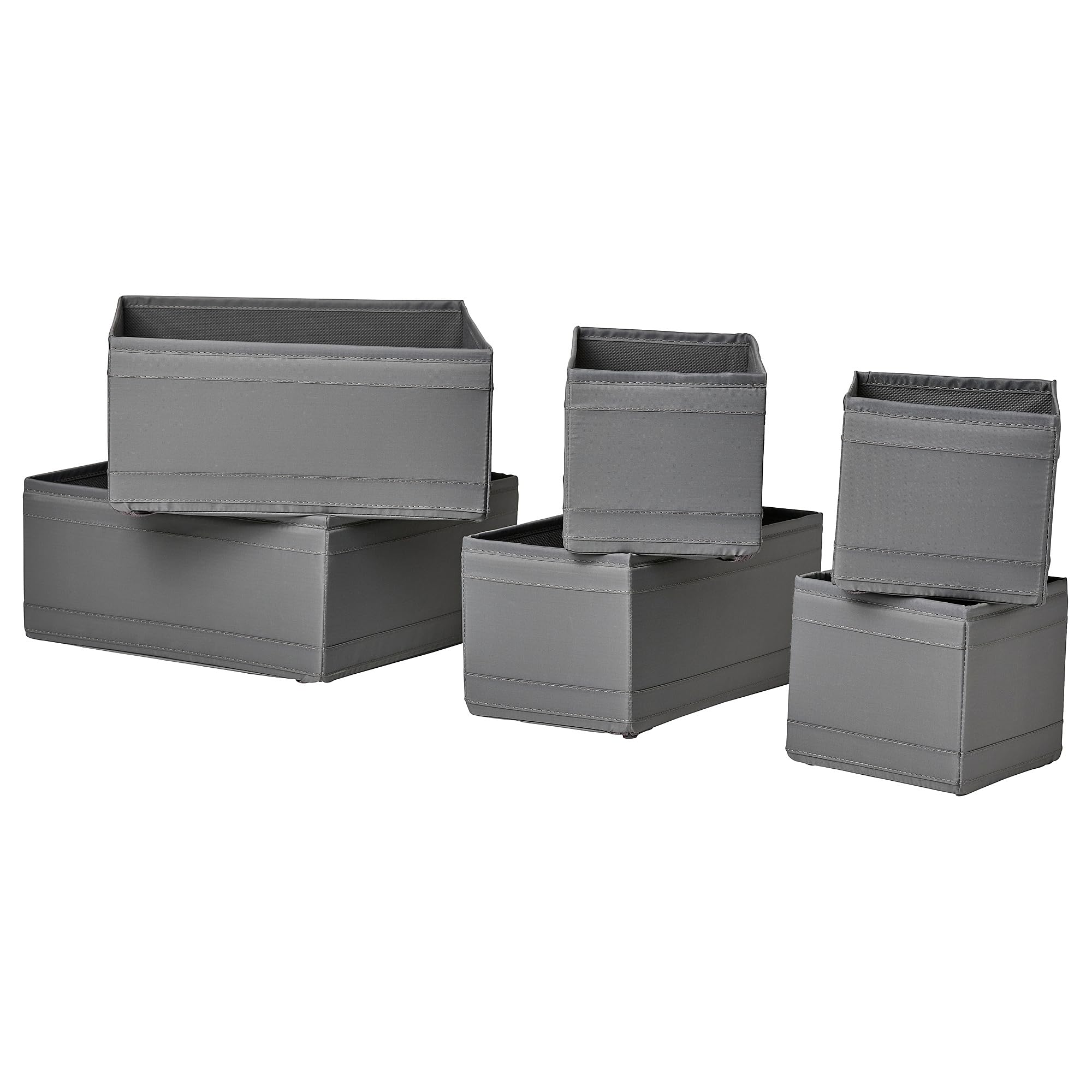 Boîtes Gris foncé SKUBB Lot de 6 séparez vos vêtements pour ranger facilement