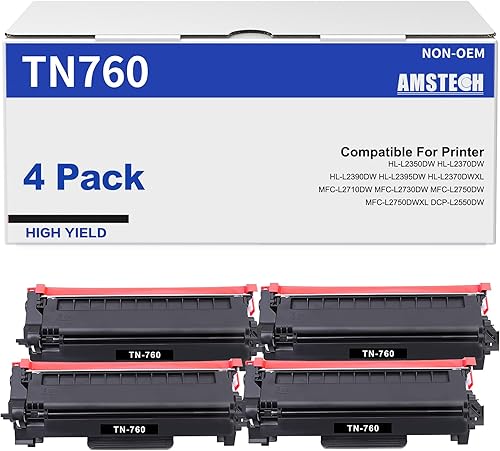 TN760 TN 760 TN-730TN-760 TN-760 - Cartucho de tóner negro de alto rendimiento compatible para Brother TN760 TN730 TN-760 TN 730 TN-730 para