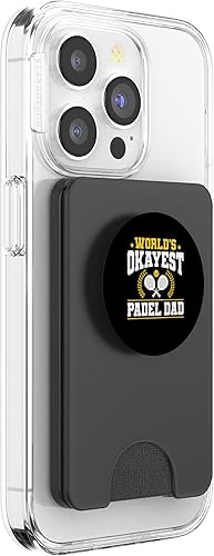 Miniatura 4 de Worlds Okayest Padel Dad Fathers Day Racquet Paddle PopSockets PopWallet for MagSafe