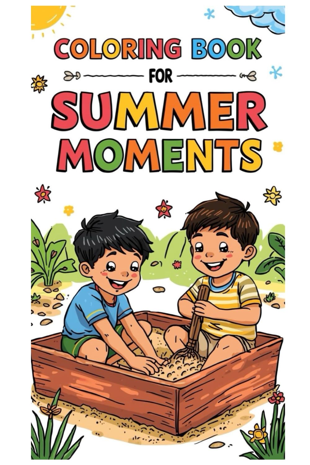 Summer Moments: Coloring Book for Kids: Fun Summer-Themed Coloring Pages for Children