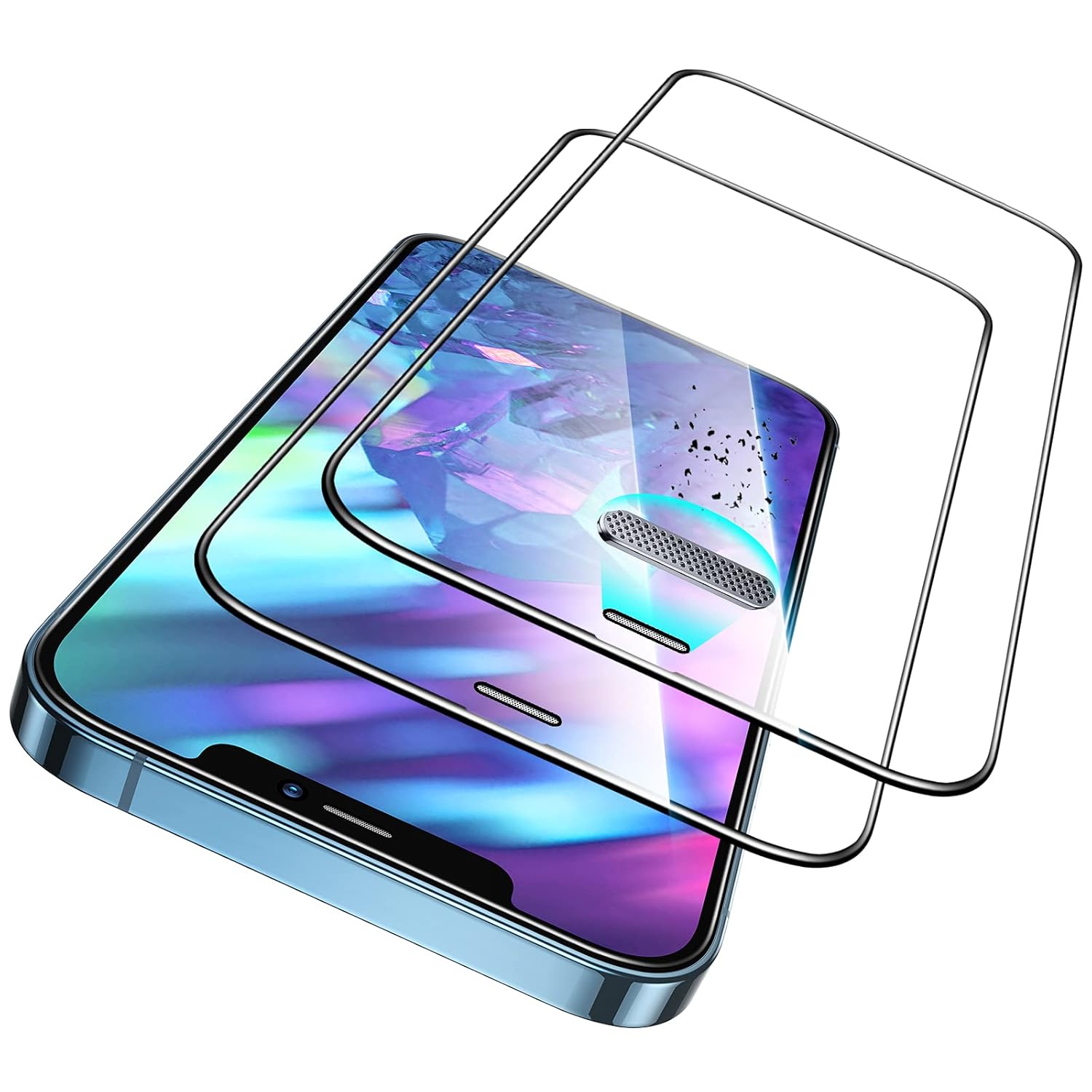 IQShield Designed for iPhone X, Edge to Edge Screen Protector Tempered