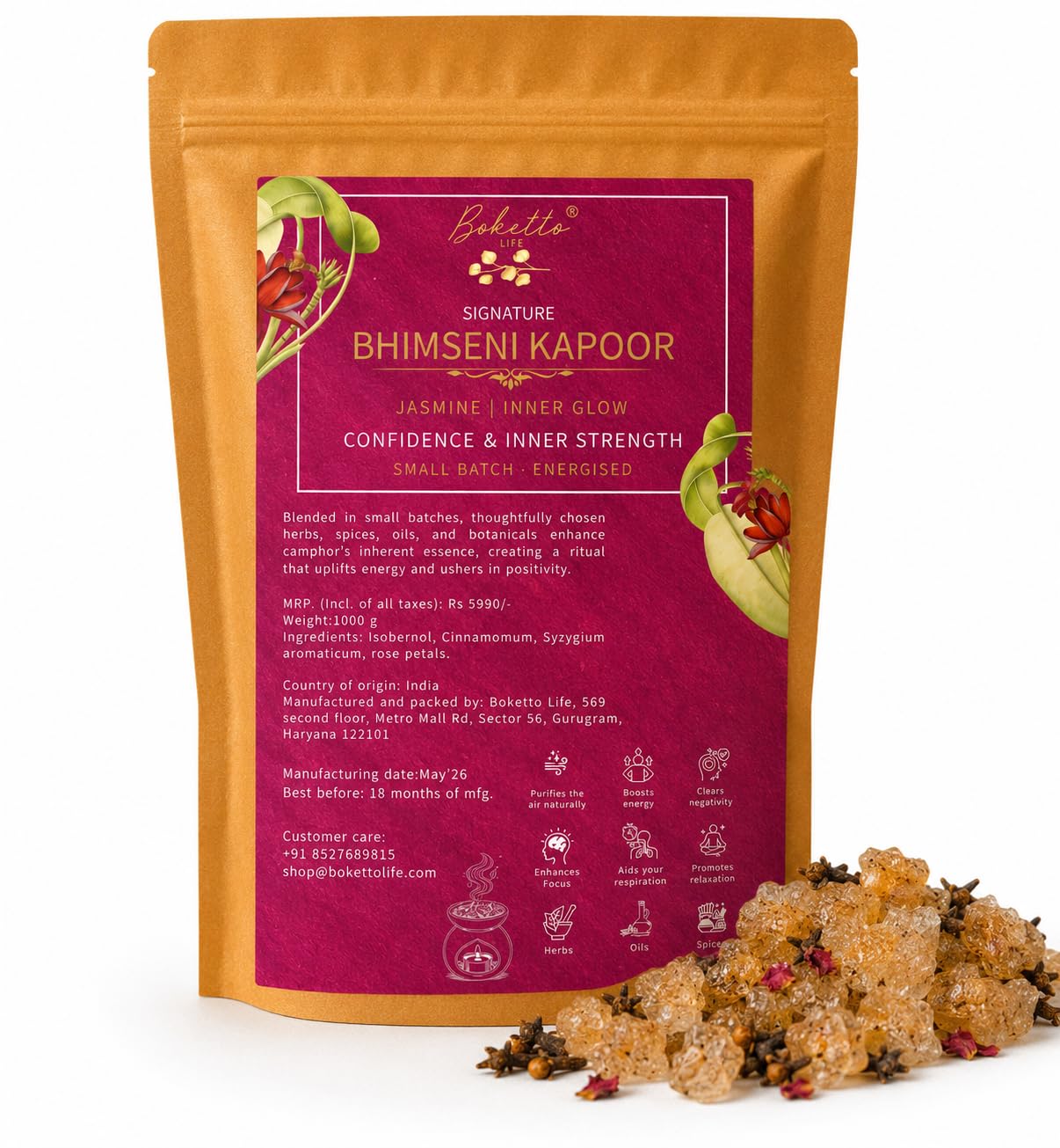 Bhimseni Camphor Kapoor Mix - Neroli | Puja & Aromatherapy -17