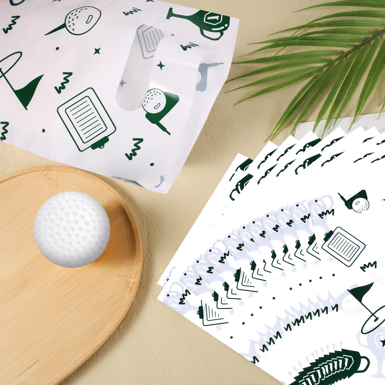 50pcs Golf Gift Bags, Golf Themed Party Decorations Candy Goodie Bags for Men Women Birthday Sports Events Party Favor Supplies