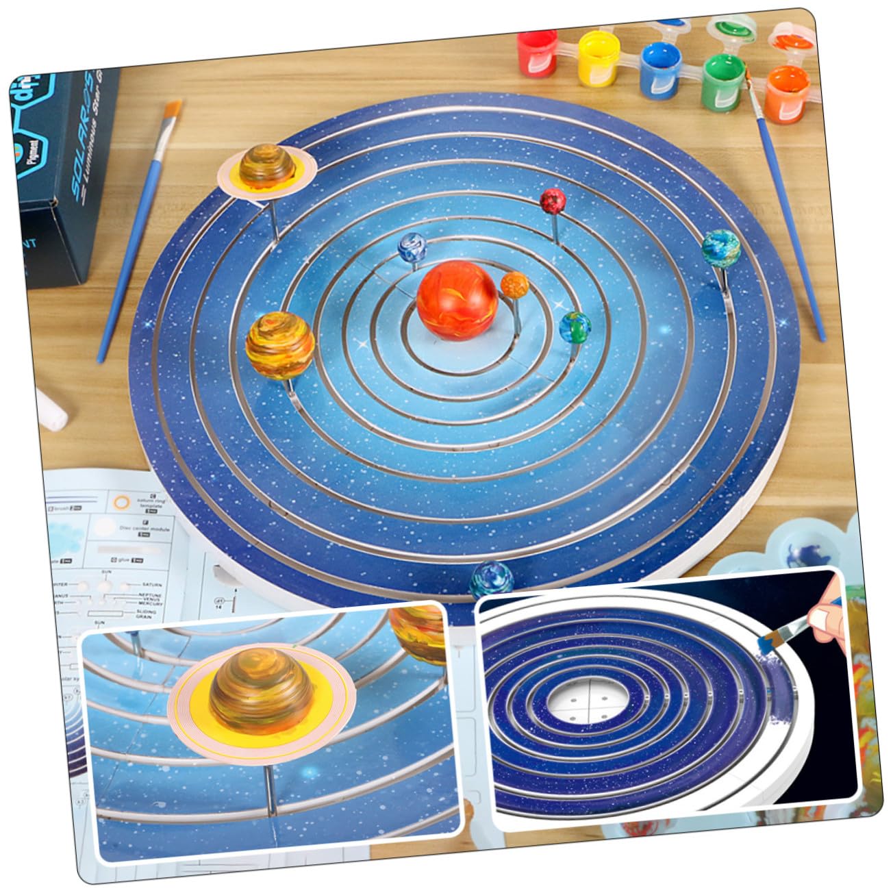 Modelo de Planeta 1 Juego Plástico Blanco para Niños