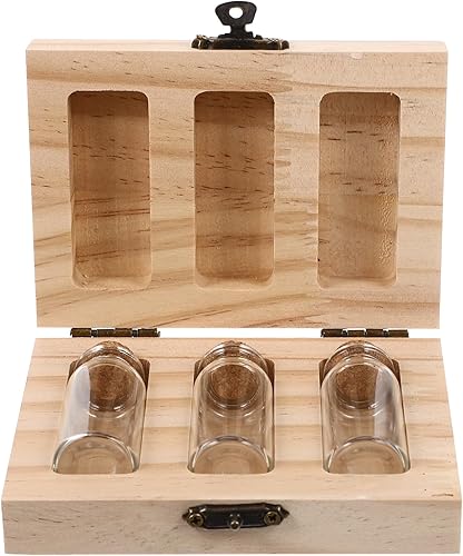 Miniatura 3 de IMIKEYA Caja Lanugo de madera para preservación del cordón umbilical, recuerdo para preservación del cordón umbilical de los dientes, preservación
