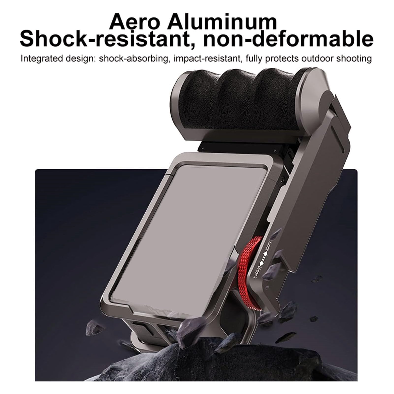 Zestaw Uchwytów do 5 Pro / 4/3 z klatką, Uchwyt do Fotografii Ulicznej do Ergonomicznej i Wygodnej Metalowej Klatki do Aparatu z Uchwytem do 5 Pro