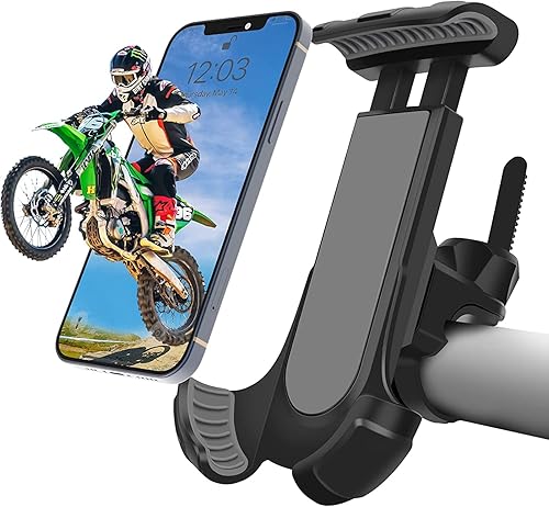 Miniatura 1 de Asunby Soporte de teléfono de bicicleta giratorio de 360° para manillar, soporte de teléfono de motocicleta compatible con iPhone 1514 Galaxy