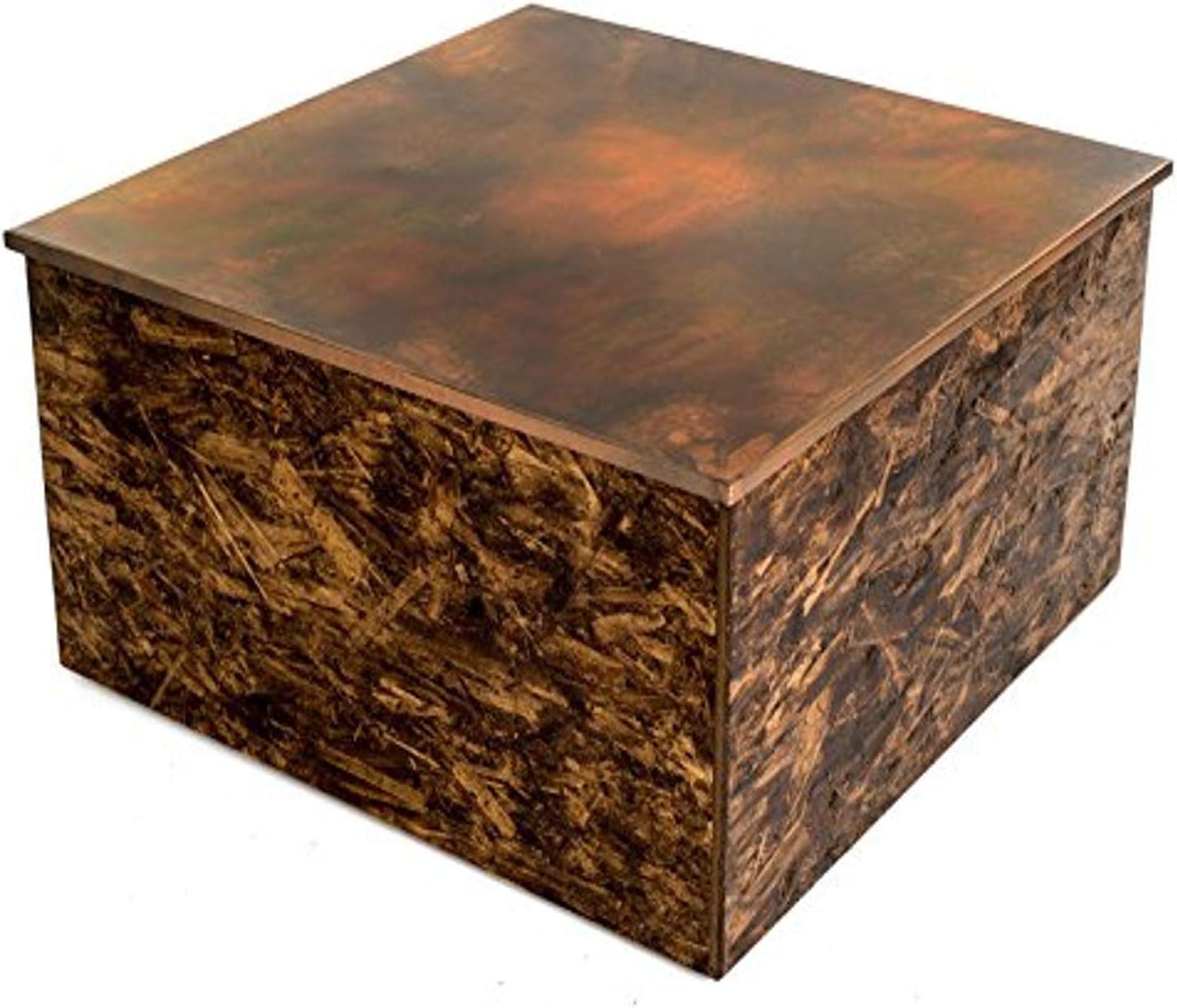 Rustic Square Coffee Table, Brown/Black