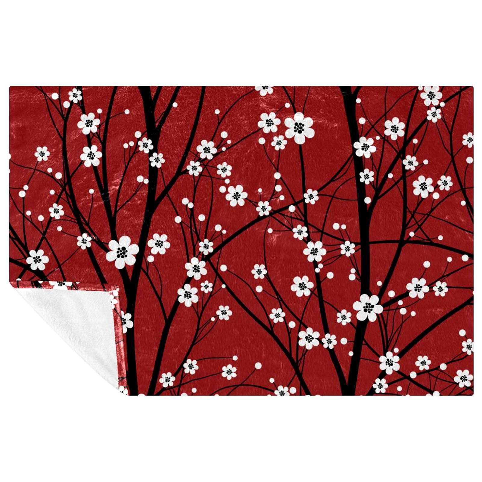 Couverture douce et chaude prune japonaise haut de gamme lit et canapé