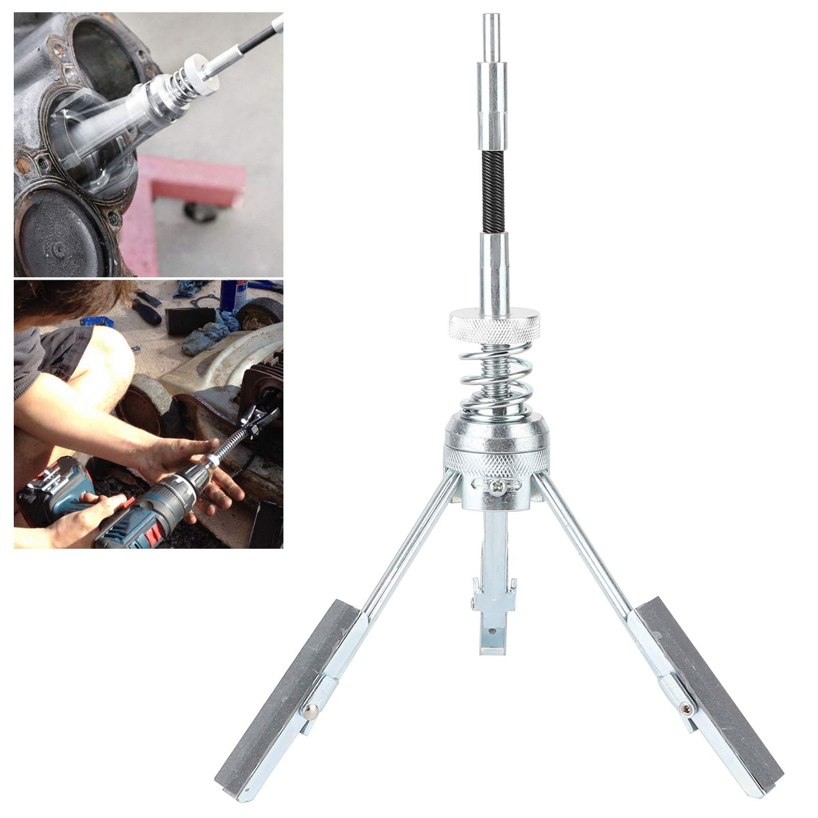 Outil de déglaçage de Cylindre Rodoir de Cylindre à 3 Mâchoires Outil de Polissage Outil Déglacer Moteur pour Auto 51-165mm