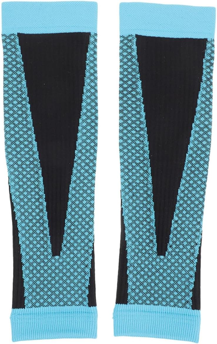 Calf Compression Leg Sleeve with Sweat Absorbing Chinlon and Polyester Fiber Material Comfortable Wearing Breathable for Men and Women for Riding and Sports Activities