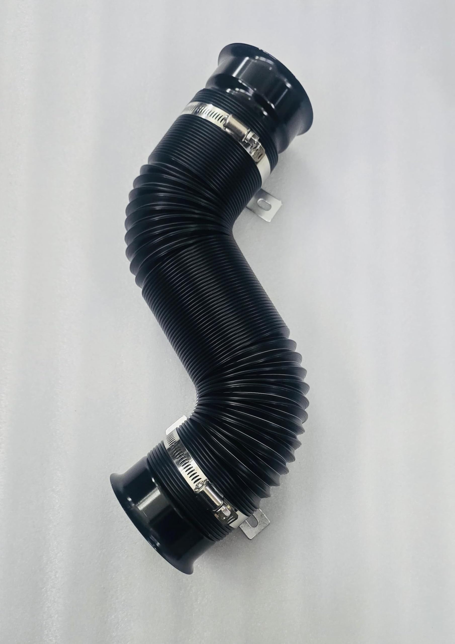 BLACK Turbine Intake Guide Pipe Air Intake Pipe 76MM 3inch Adjustable flexible hose Car Cold Air Turbo Intake Inlet Pipe Universal Pipe Air Intake Flexiblke Pipe-1 Piece-image-20