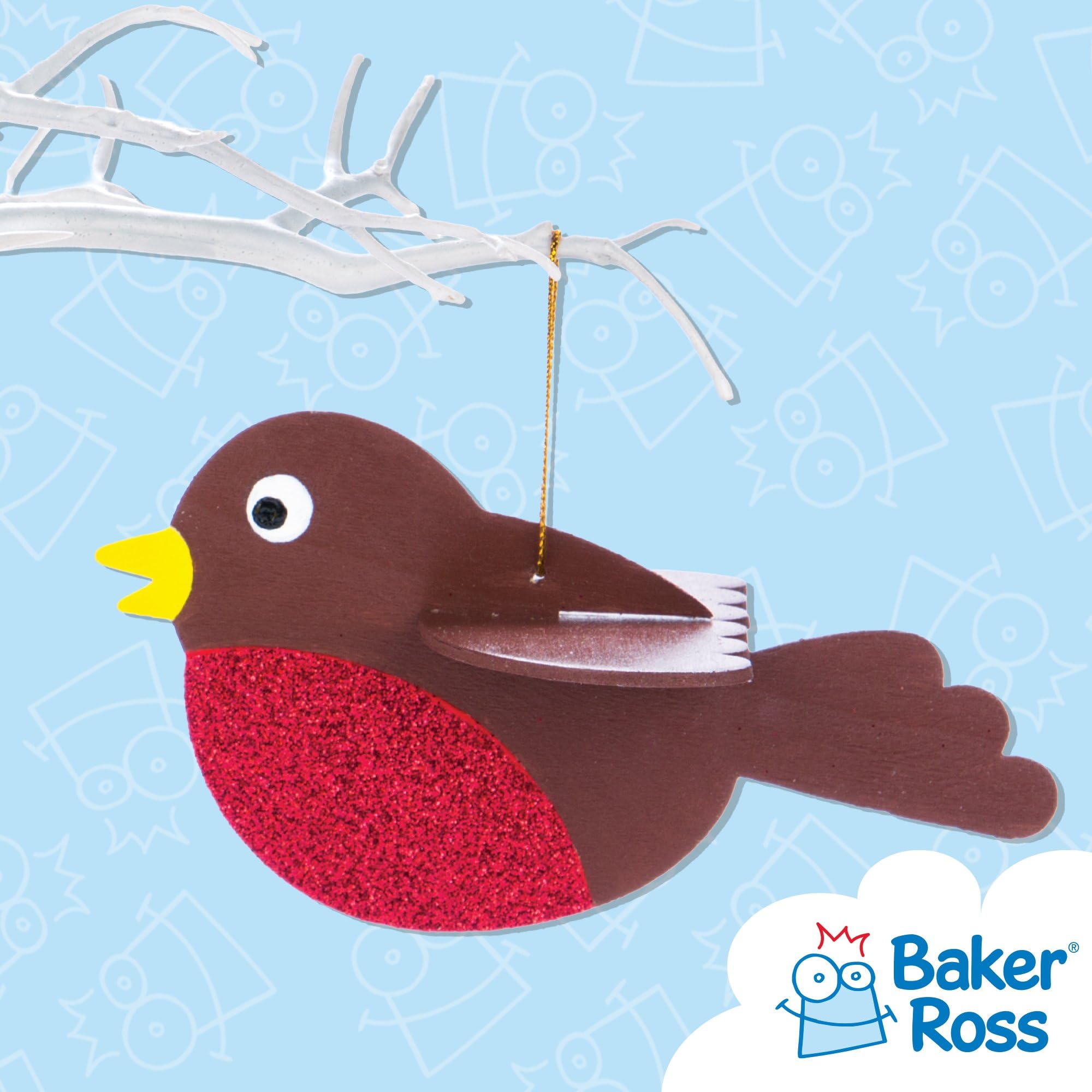 Baker Ross Rondelles de Rondins de Bois Naturel (Paquet de 450), AF918