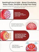 Vista 4 de Masajeador de drenaje linfático y herramienta de masaje anticelulitis, reduce las estrías y la celulitis, para piernas, brazos y vientre, máquina