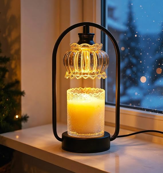 TOFUNTOY Candle Warmer Lamp, Electric Candle Warmer Light with Timer Dimmer Wax Melt Warmer for Bedroom Living Room Home Decor Birthday Christmas Gifts for Women Mom