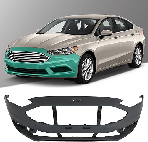 SCITOO Cubierta de parachoques delantero para 2017 2018 para Ford Fusion Reemplazo de parachoques de plástico HS7Z17D957APTM