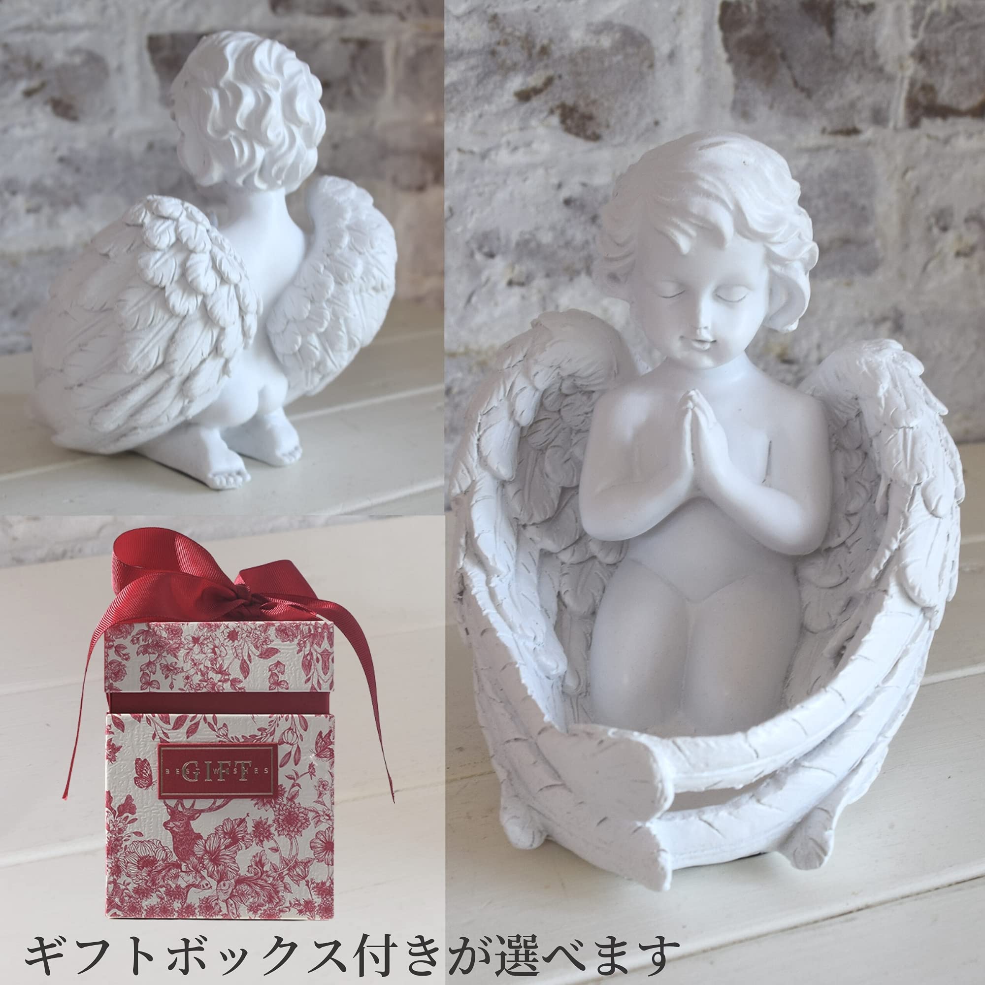 Amazon.co.jp: 天使の羽の皿 鍵置き 小物入れ エンジェル アクセサリー 