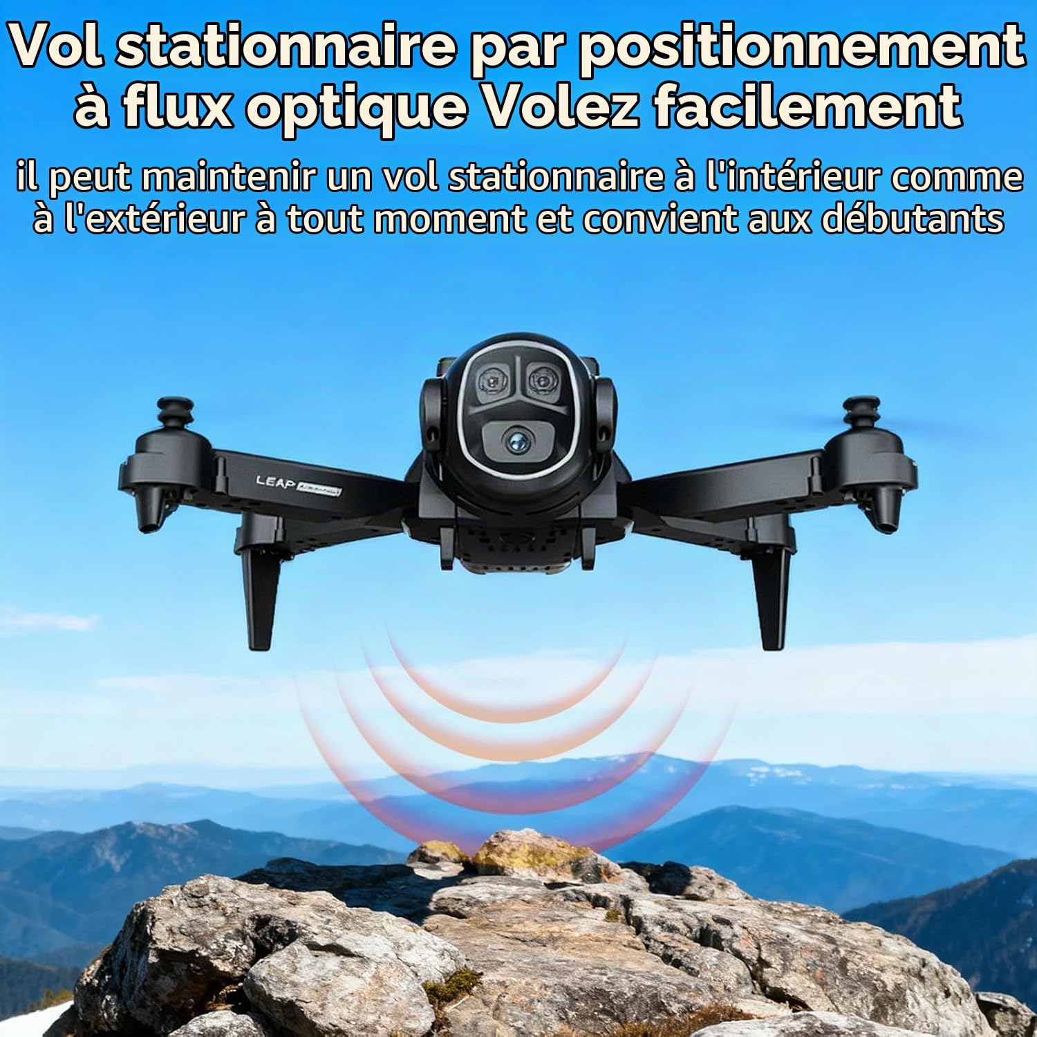 OBEST Drone FPV Avec Caméra HD,Lunettes FPV pour Débutant et Adulte