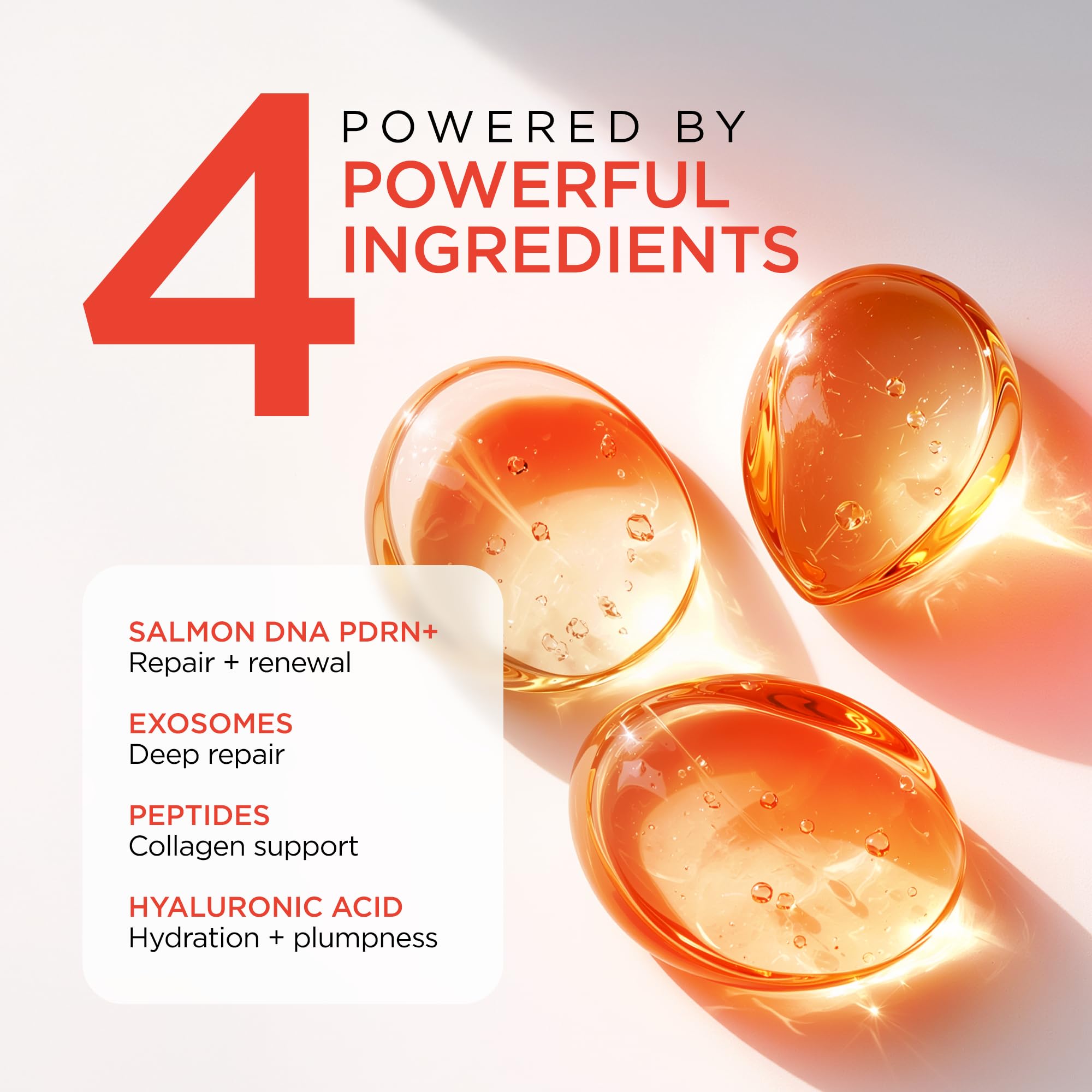 Salmon DNA PDRN Serum with Hyaluronic Acid, Peptides & Exosomes