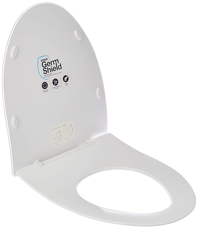 KOHLER VEIL (Elongated) Antimicrobial, Quiet Close UF toilet Slim Seat