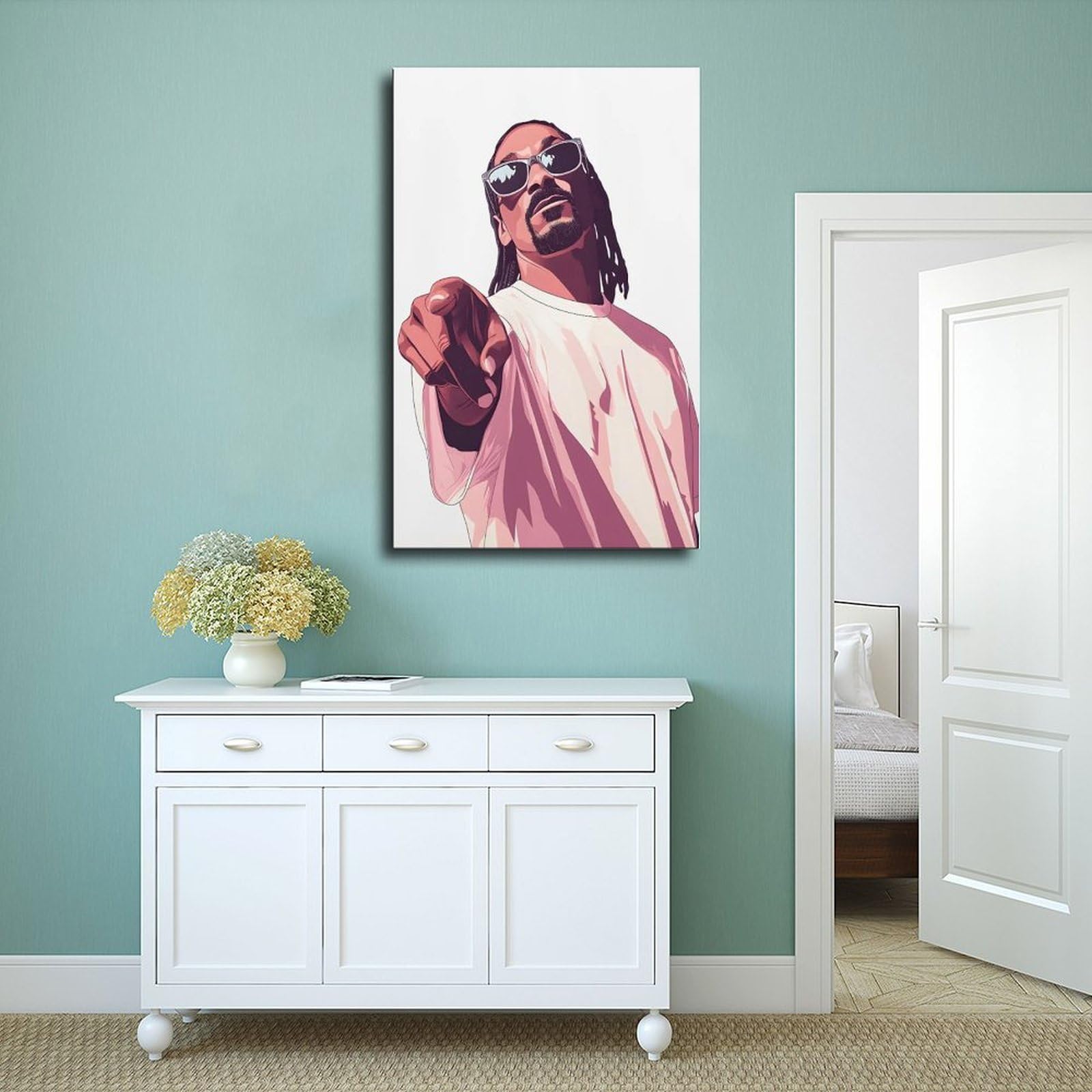 Poster moderno hip-hop su tela da parete decorazione artistica da parete stampa dipinti per soggiorno camera da letto decorazione 61 cm L x 91,4 cm W