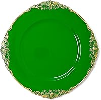 Vista 6 de allgala Platos Base Redondos de Calidad Pesada - Bases Transparentes para Platos de Cena - Juego de Platos Base para Decoración de Mesa - Ideal