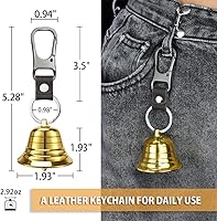 Vista 6 de NedFoss Juego de campanas de oso fuerte para asustar a osos, esenciales de senderismo para mujeres, silbato de emergencia y campanas de oso