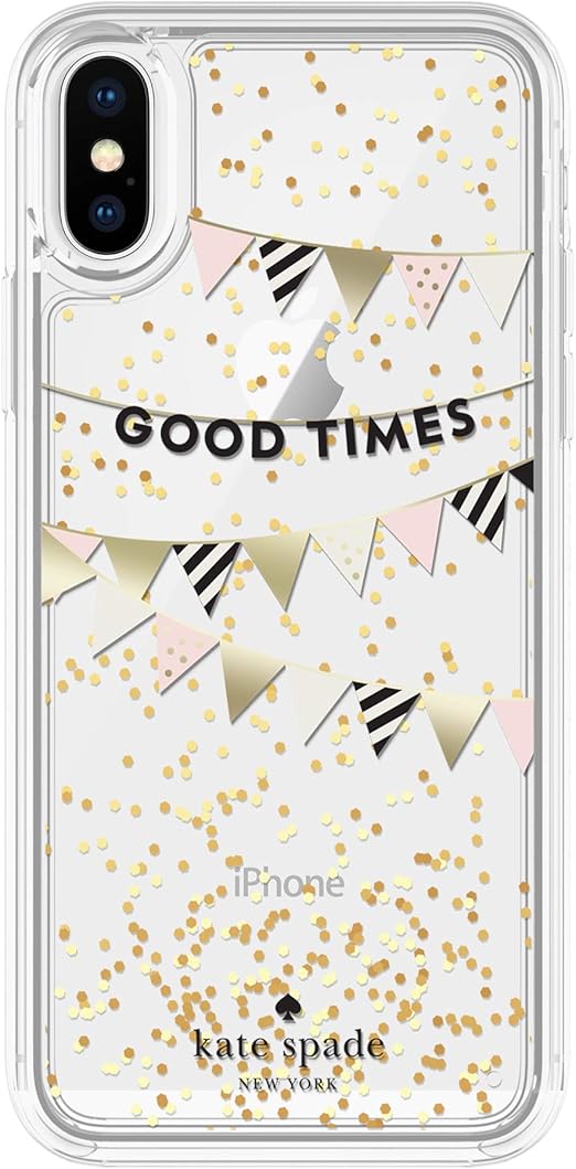 Kate Spade New York Good Times Liquid Glitter Case For Iphone X Xs Transparent Hardshell With Glitter Amazon Ca Cell Phones Accessories