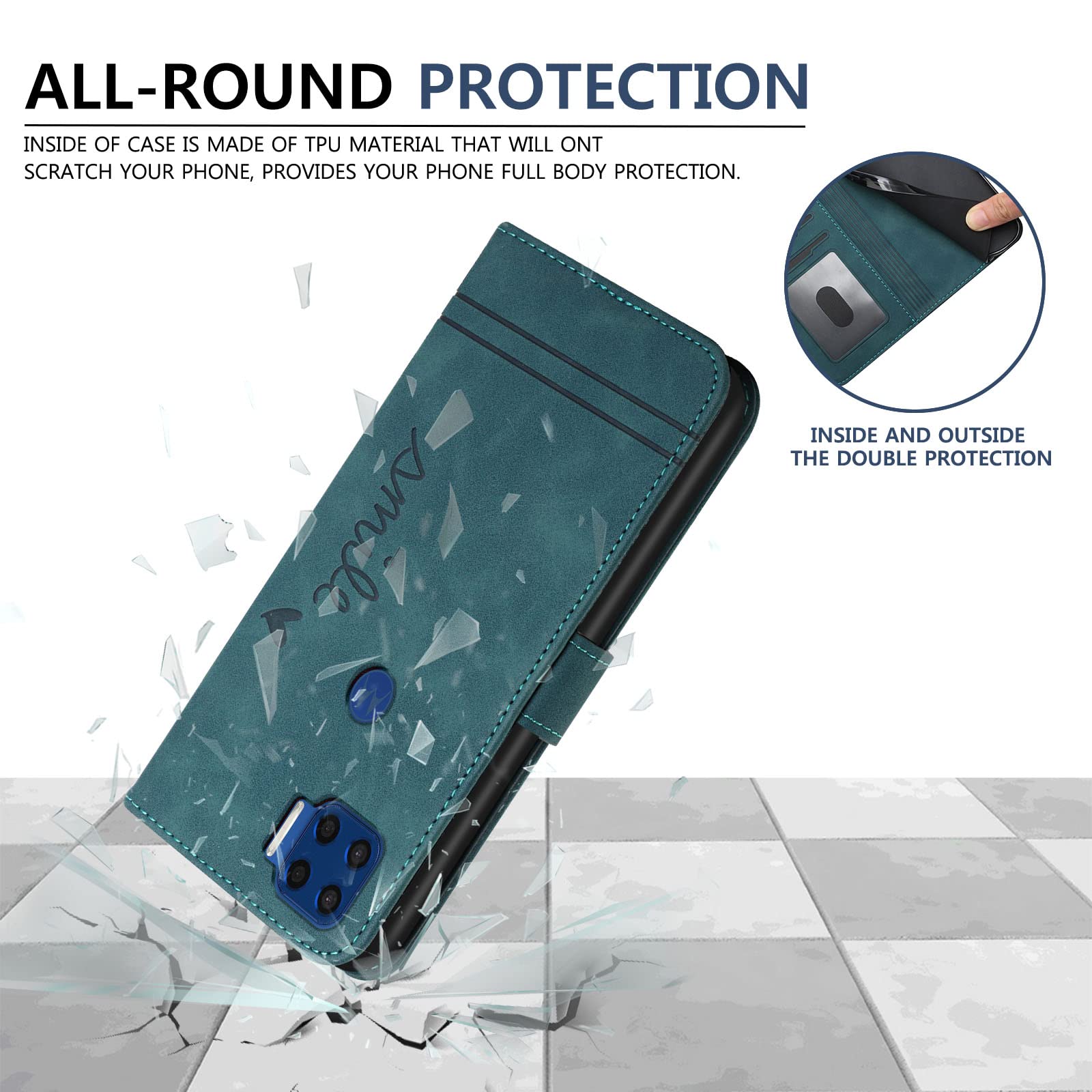 SATURCASE Custodia Protettiva Per Motorola Moto G Pure