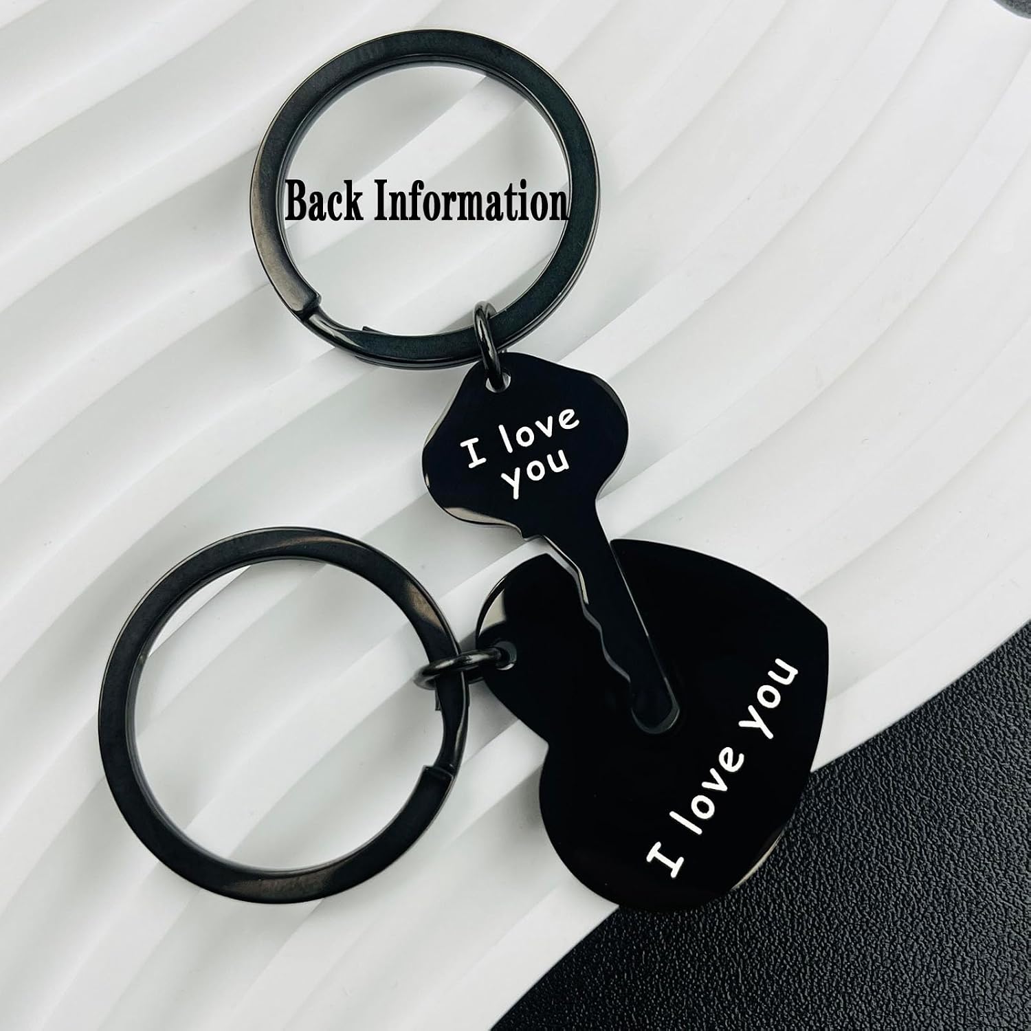 Couple Gifts Keychain My Person Love You Puzzle Piece Heart Keychain image 4