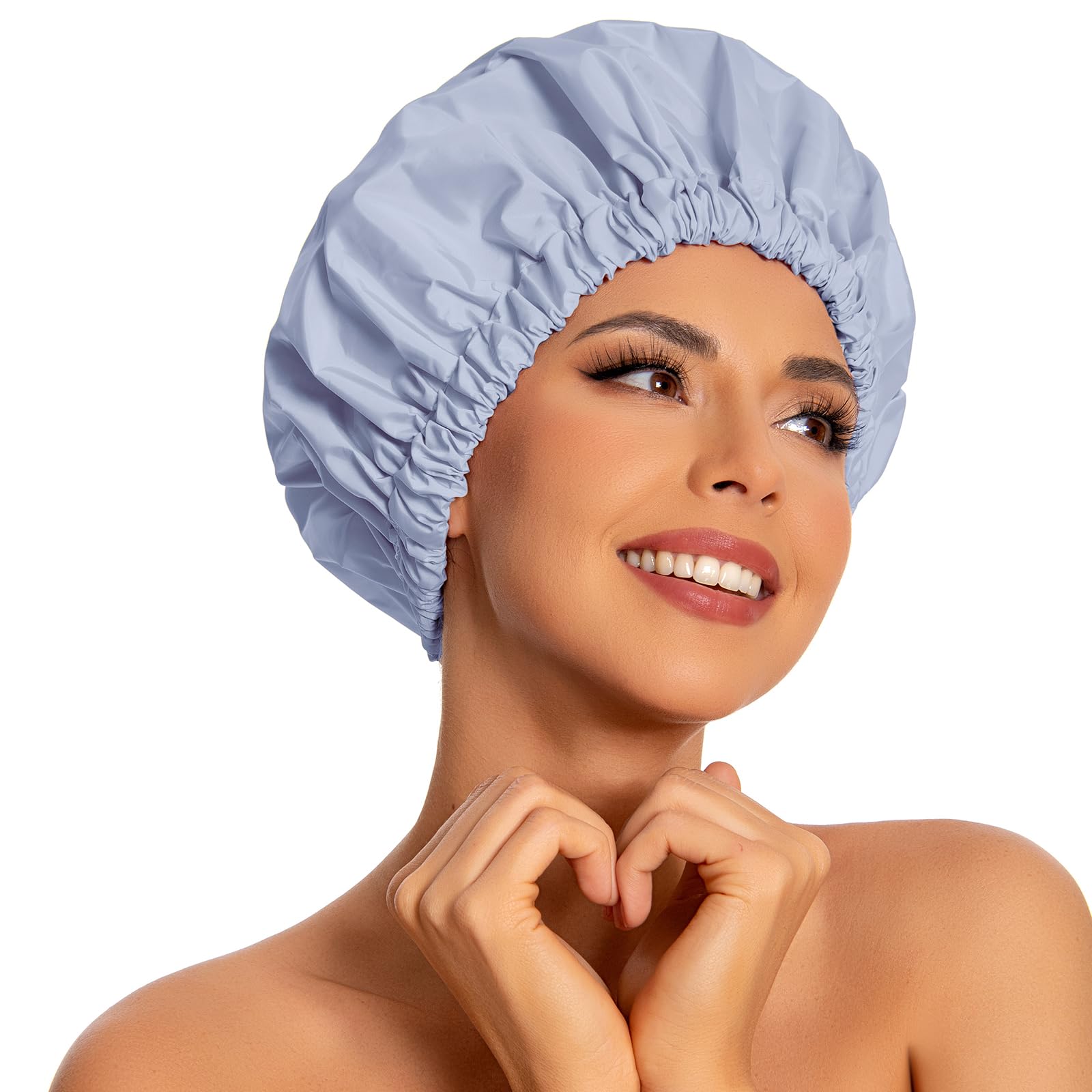 Reusable Shower Caps for Women - Waterproof & Dry Hair -27