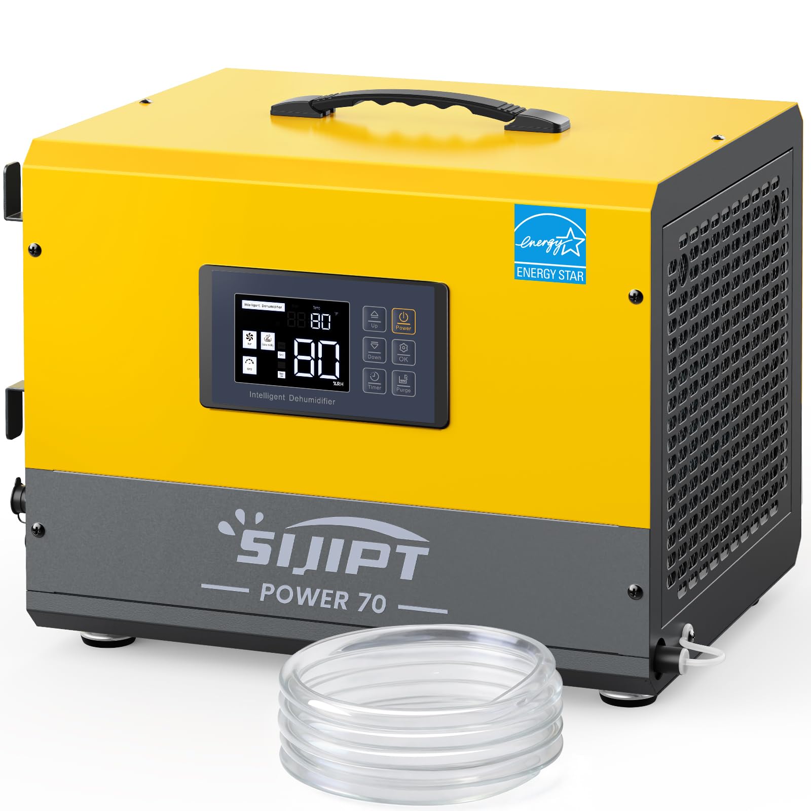 Crawl Space Dehumidifier with Pump, Sijipt 70 Pints Commercial De...