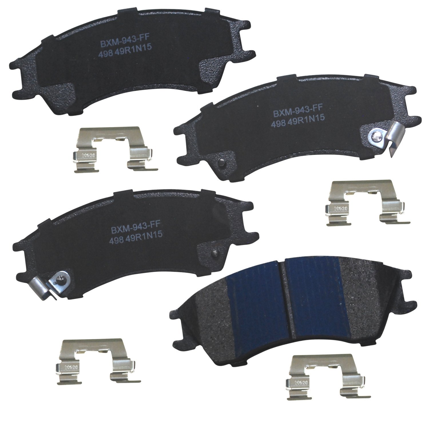 Bendix Premium SBM498 Semi-Metallic Front Brake Pads for Subaru Justy 1994-1990