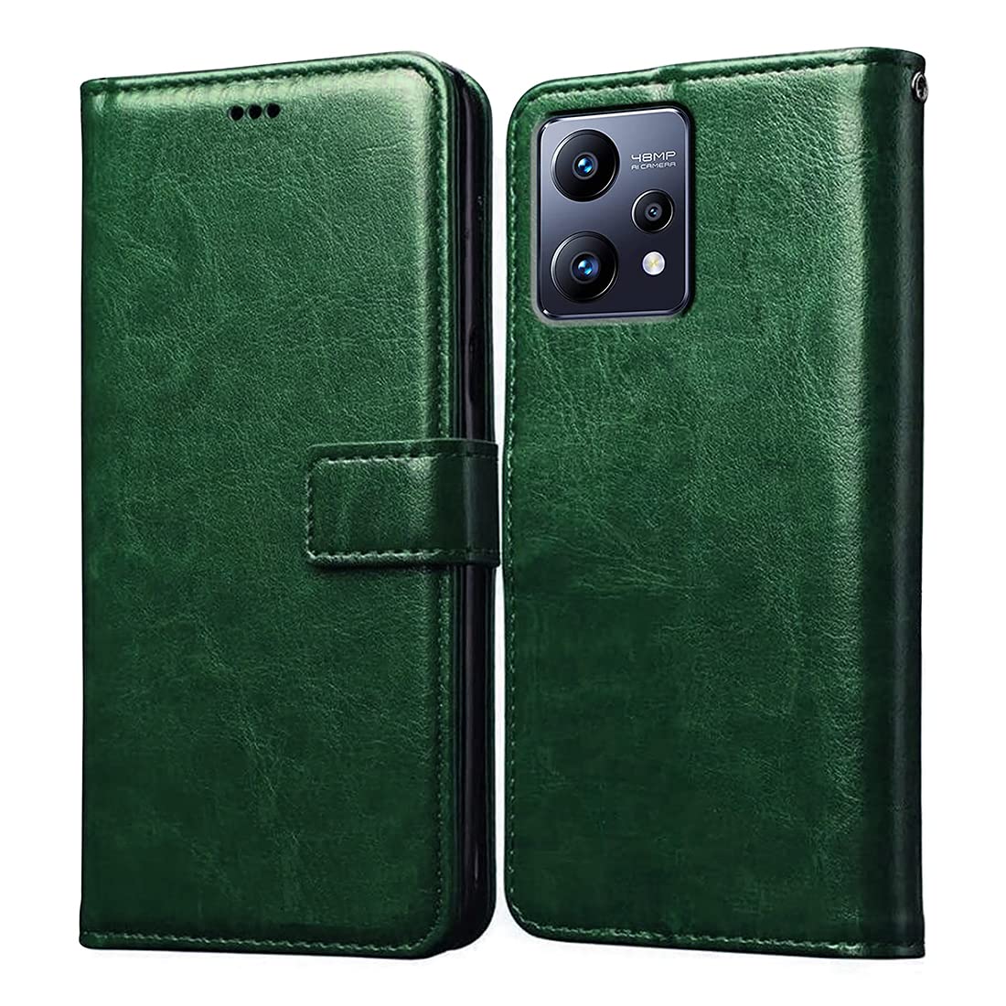 Realme Narzo 50 Pro 5G Flip Cover - Leather & Card Slots -10