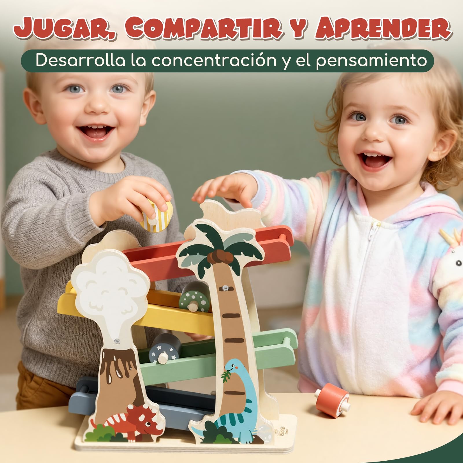 Lehoo Castle Juguetes Montessori 1 Años, Juguetes de Madera, Juguetes Bebe 1 Año, Regalo Niño 1 2 3 Años