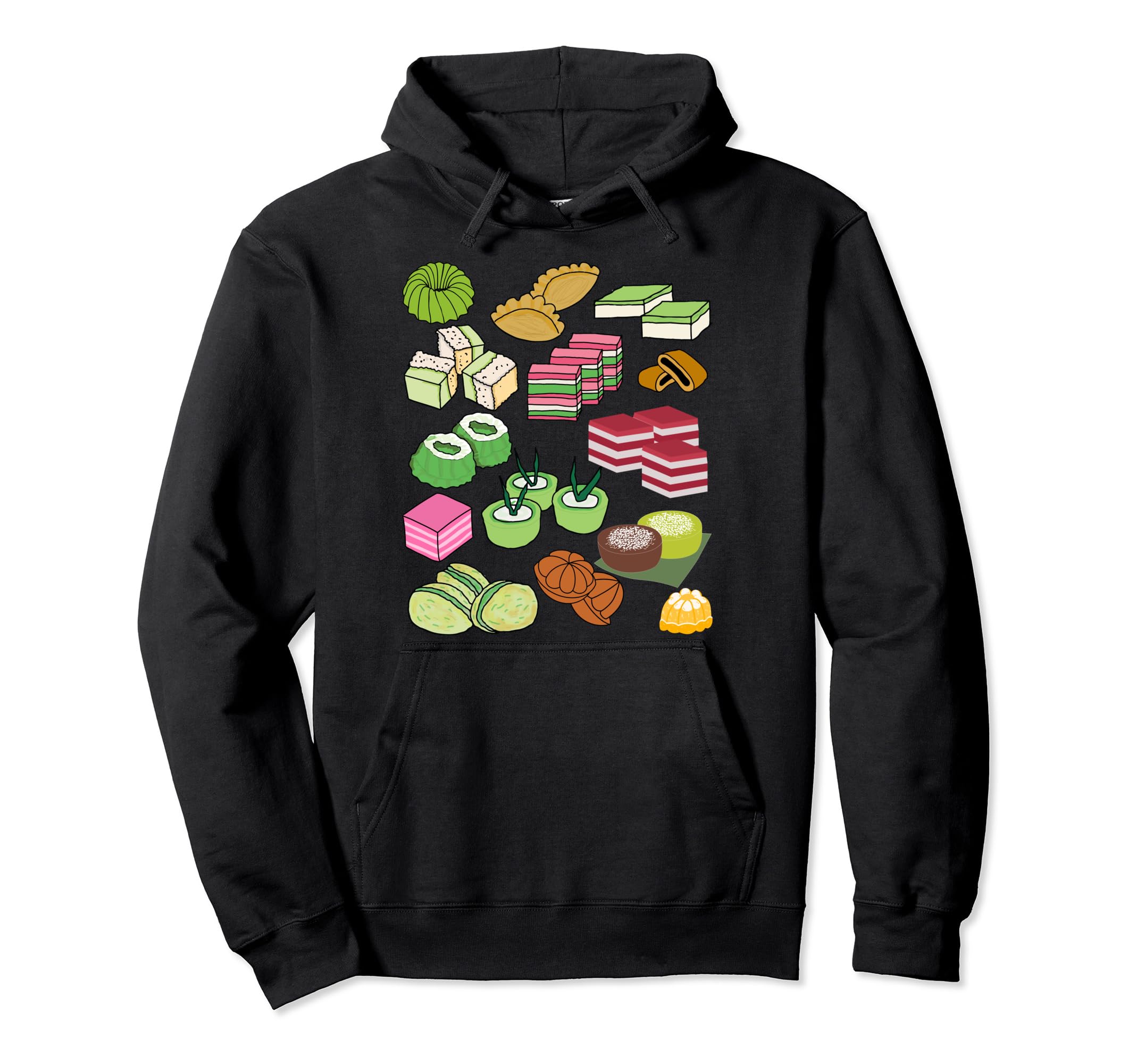 Kuih Malaysian Kue Cuisine Lover Foodie Gift Asian Cuisine Pullover Hoodie