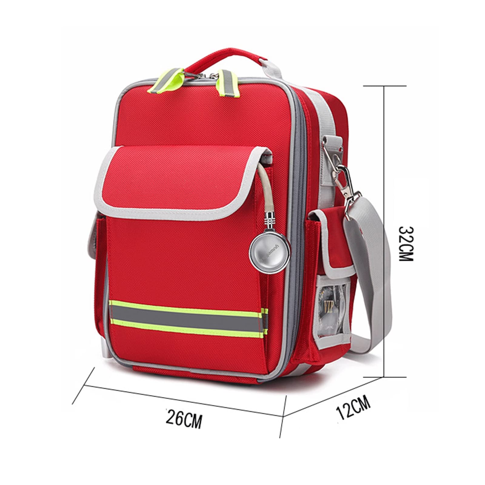 ETELIN Botiquín De Primeros Auxilios Vacía, Bolsa para Emergencias Vacio Bolsa Médico De Emergencia con Múltiples Bolsillos para Botiquín De Primeros Auxilios Y Suministros De Enfermería (Color : A)