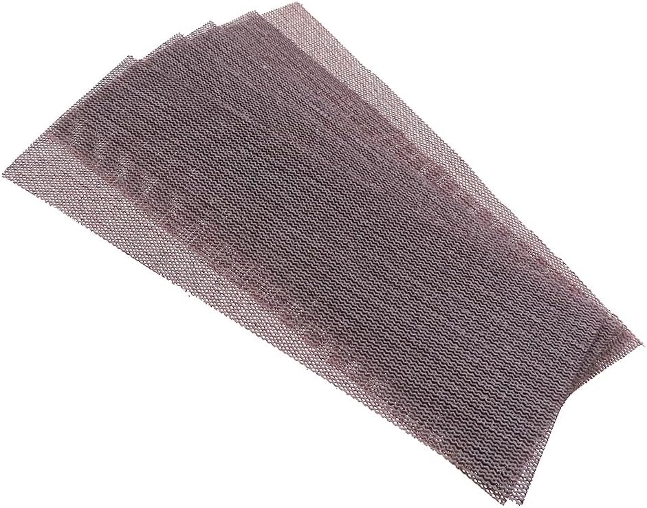 Mesh Sanding Discs 15Pcs Net Mesh 230 * 93mm Sandpaper 9 * 3.6 Inch Hook Loop Free Anti-Blocking 80-600 Grit for Sanding Polishing(100)