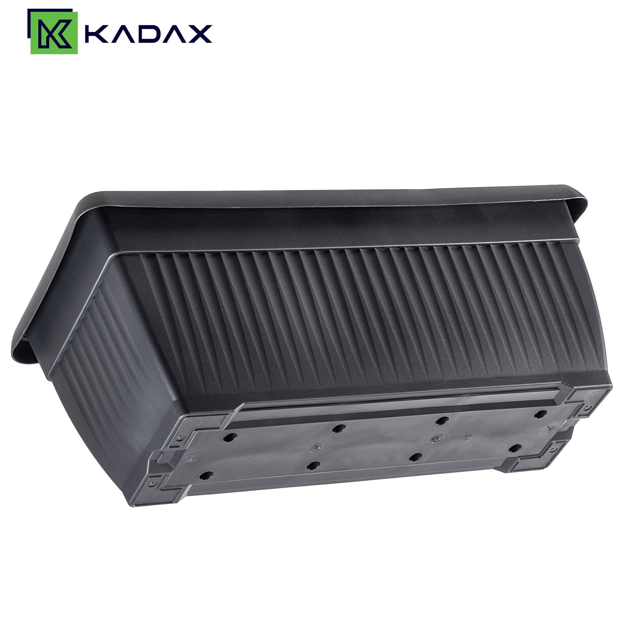 KADAX Blumenkasten 60 x 25 x 24 cm, großer Balkonkasten aus Kunststoff, Pflanzkasten für Balkon, Terrasse & Garten, Pflanzkübel für Balkonblumen (Anthrazit)