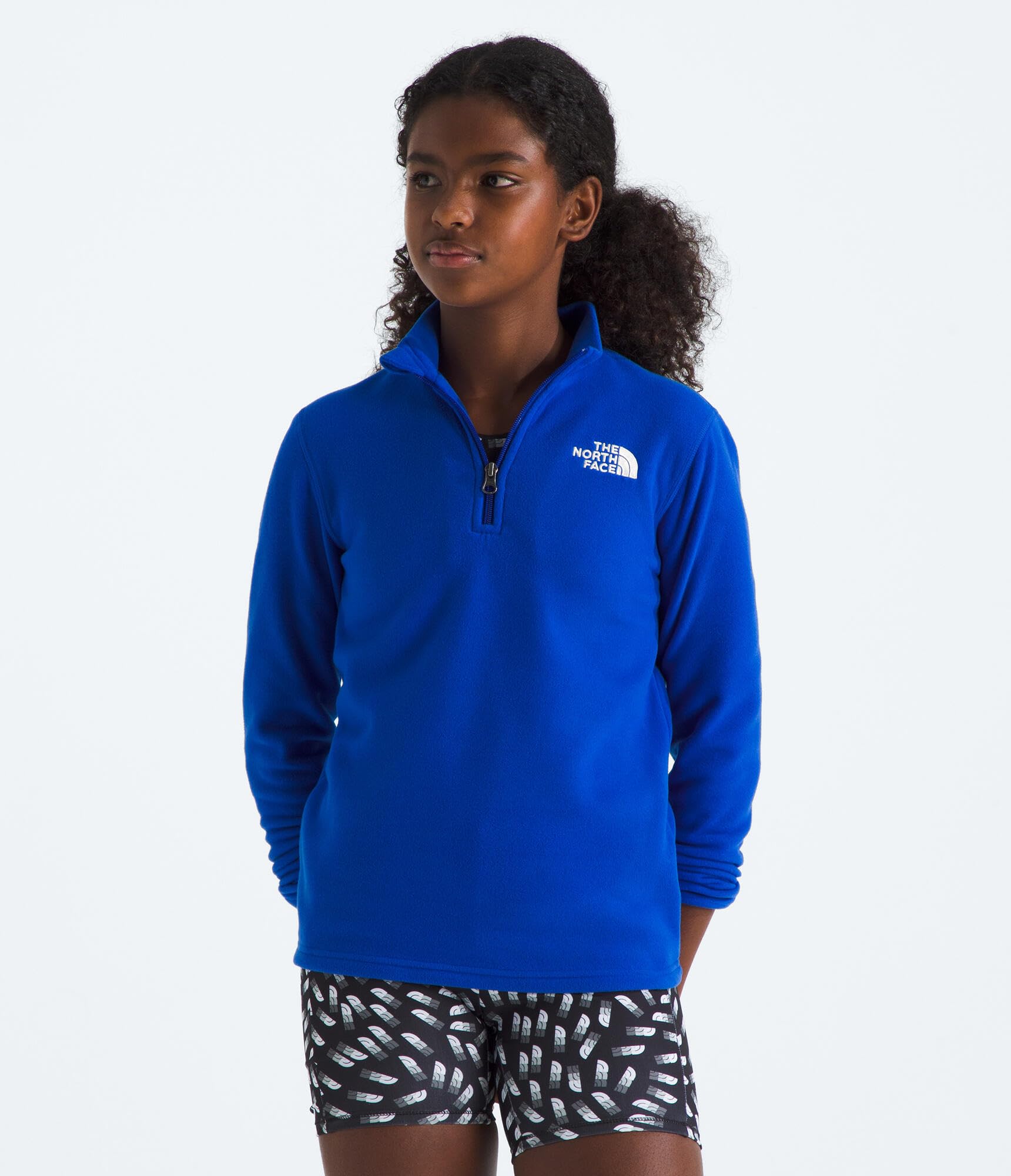 The North Face Teen Glacier 1/4 Zip Pullover Felpa con Cappuccio Unisex - Bambini e Ragazzi