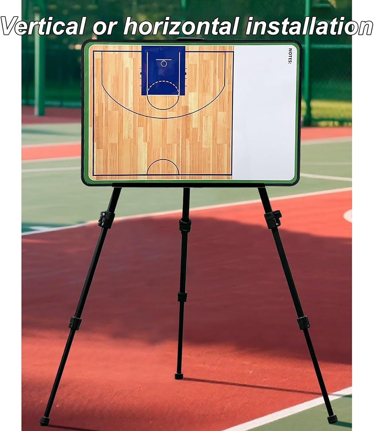 Basketball Coaching Board, Basketball Dry Erase Board for Coaches, Double-Sided Use, Lightweight and Portable, for Competition(Medium)
