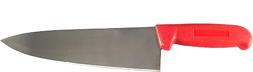 Cuchillo de chef Cozzini Cutlery Imports de 8 pulgadas, elige tu color, cubiertos de cocina comercial afilados de afeitar, cuchillos de cocina (rojo)
