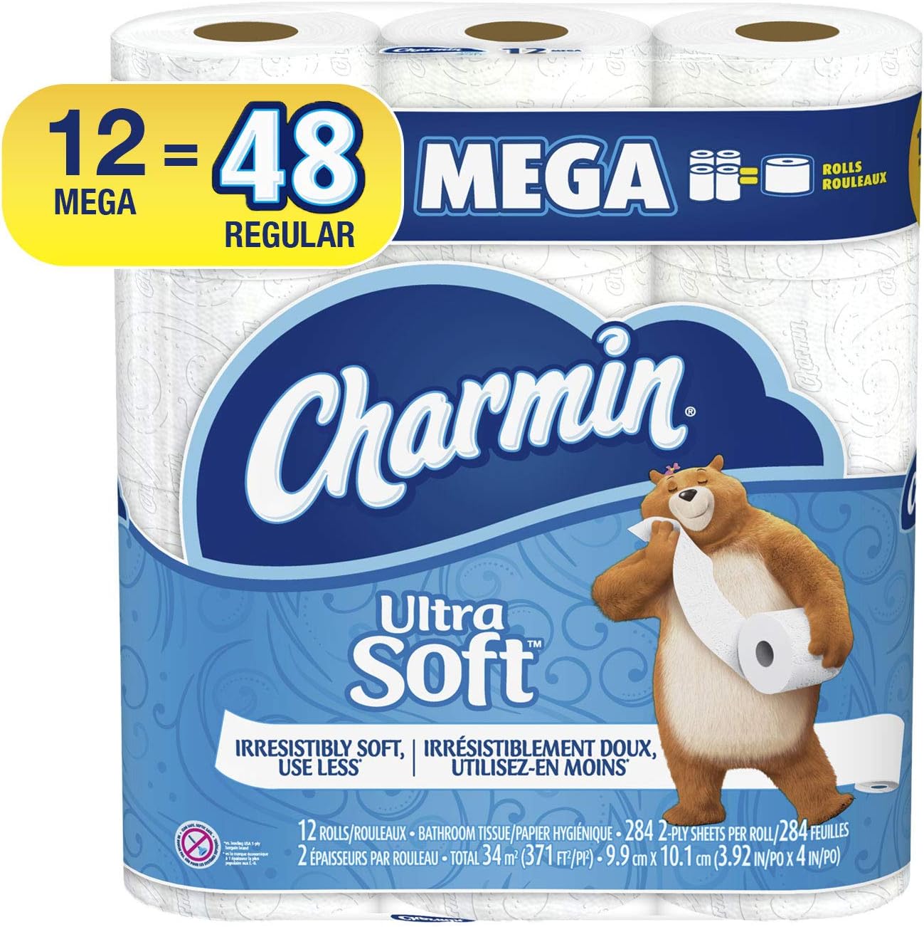 Amazon.com : Charmin Ultra Soft Toilet Paper Mega Rolls, 12 ct : Health ...