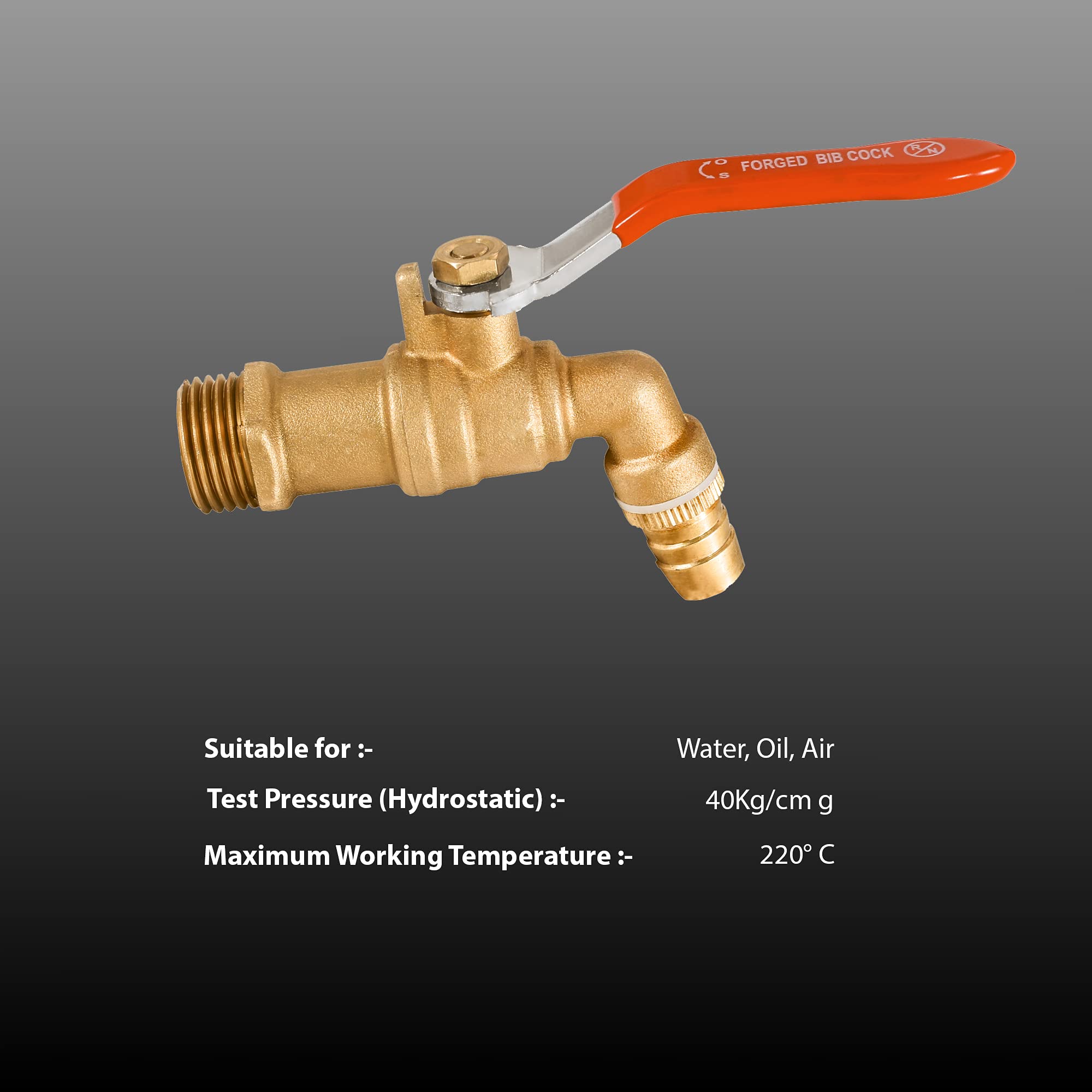 RN Forged Brass Nozzle Bib Cock